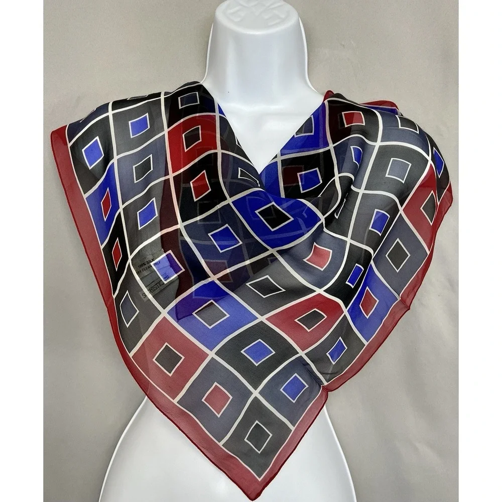 Vintage Petite Sophisticate Scarf 100% Silk 20